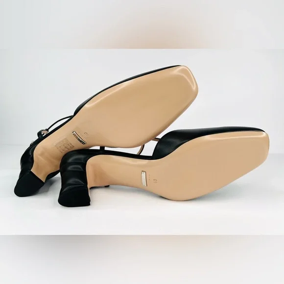 GUCCI WOMEN'S PETITE GG SLINGBACK NAPPA LEATHER CHARLOTTE PUMPS SIZE EU 40 - Picture 8 of 11